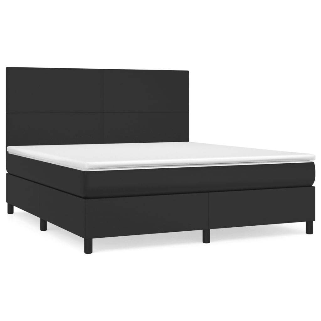8720845602390_a_en_hd_1 vidaXL Box Spring Bed with Mattress Black 153x203 cm Queen Size Faux Leather - Image 2