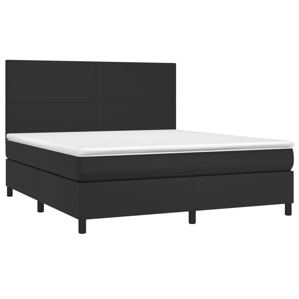 8720845602390_g_en_hd_1 vidaXL Box Spring Bed with Mattress Black 153x203 cm Queen Size Faux Leather - Image 3
