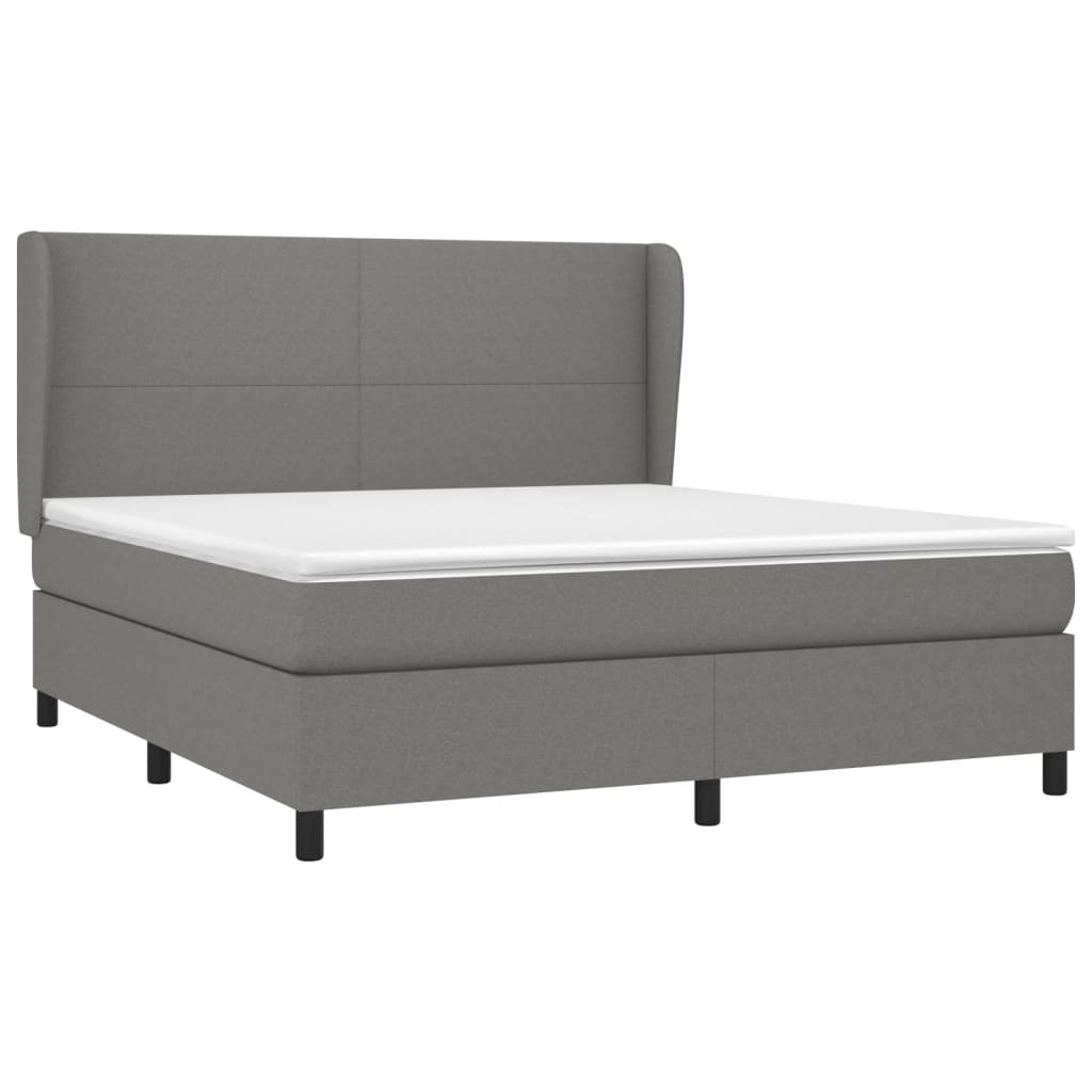8720845602697_g_en_hd_1 vidaXL Box Spring Bed with Mattress Dark Grey 153x203 cm Queen Size Fabric - Image 3