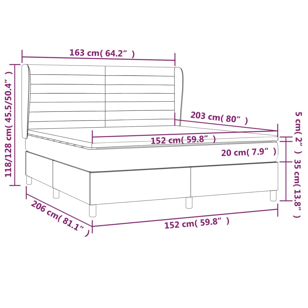 8720845602789_g_en_hd_5 vidaXL Box Spring Bed with Mattress Dark Grey 153x203 cm Queen Size Fabric - Image 7