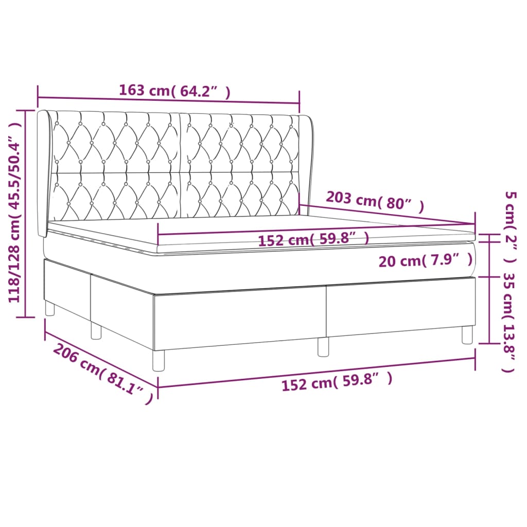 8720845602840_g_en_hd_5 vidaXL Box Spring Bed with Mattress Dark Grey 153x203 cm Queen Size Fabric - Image 7