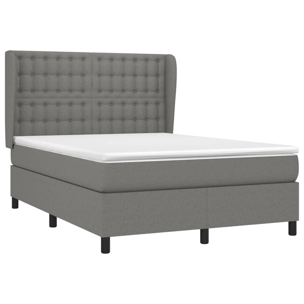 8720845602864_g_en_hd_1 vidaXL Box Spring Bed with Mattress Dark Grey 137x187 cm Double Size Fabric - Image 3
