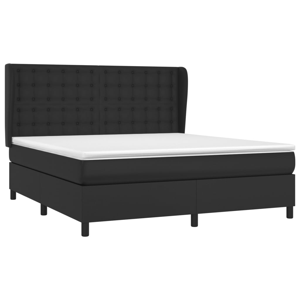8720845602963_g_en_hd_1 vidaXL Box Spring Bed with Mattress Black 153x203 cm Queen Size Faux Leather - Image 3