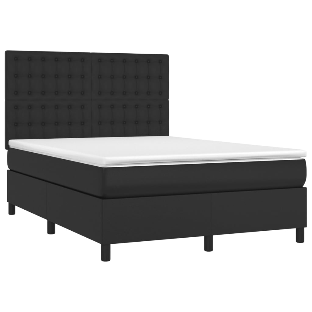 8720845603977_g_en_hd_2 vidaXL Box Spring Bed with Mattress&LED Black 137x187 cm Double Size Faux Leather - Image 4