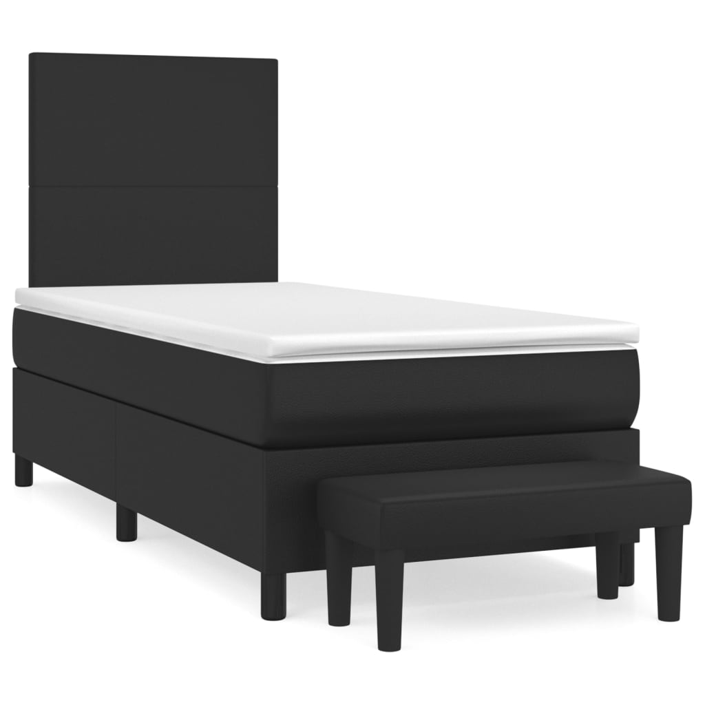 8720845604950_a_en_hd_1 vidaXL Box Spring Bed with Mattress Black 106x203 cm King Single Size Faux Leather - Image 2