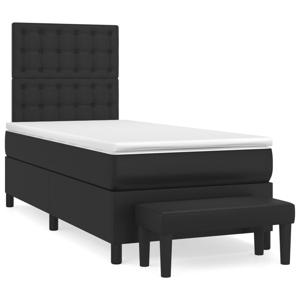 8720845605018_a_en_hd_1 vidaXL Box Spring Bed with Mattress Black 106x203 cm King Single Size Faux Leather - Image 2