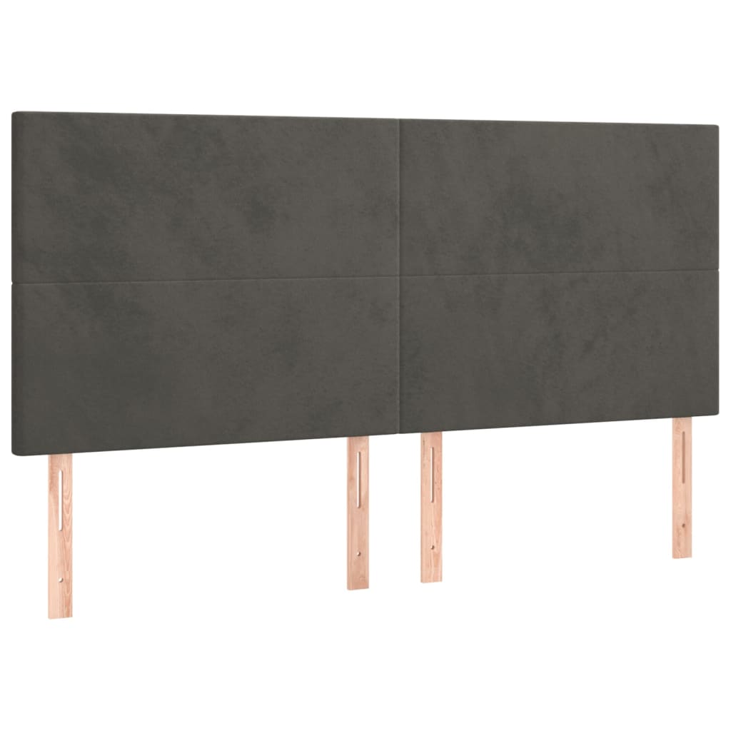 8720845605032_g_en_hd_4 vidaXL Box Spring Bed with Mattress Dark Grey 153x203 cm Queen Size Velvet - Image 6