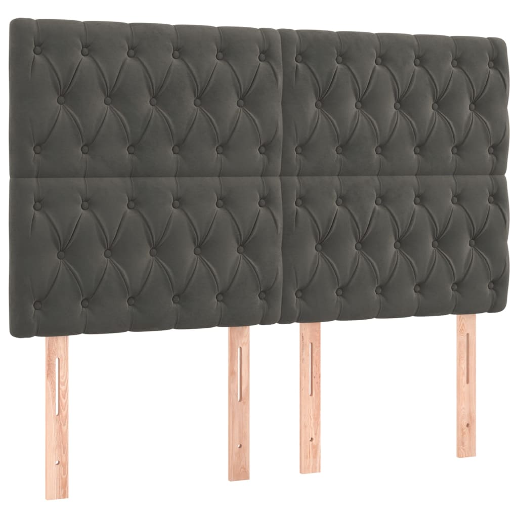 8720845605186_g_en_hd_4 vidaXL Box Spring Bed with Mattress Dark Grey 153x203 cm Queen Size Velvet - Image 6