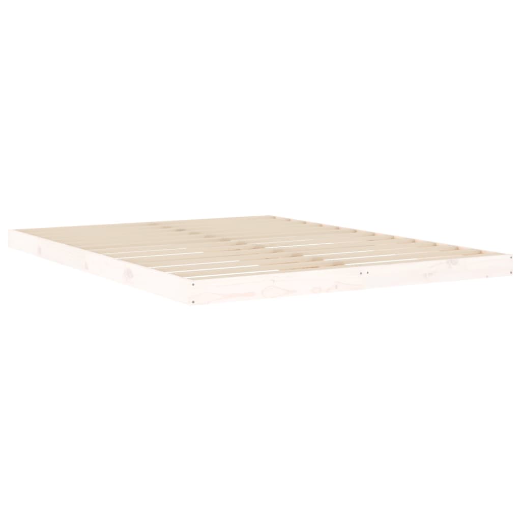8720845639655_g_en_hd_2 vidaXL Bed Frame without Mattress White 150x200 cm Solid Wood Pine - Image 4