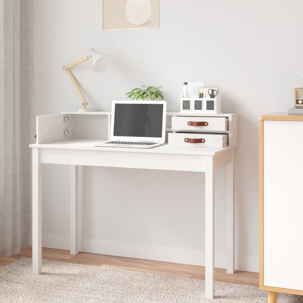 8720845640552_g_en_hd_1 vidaXL Desk White 110x50x93 cm Solid Wood Pine - Image 4
