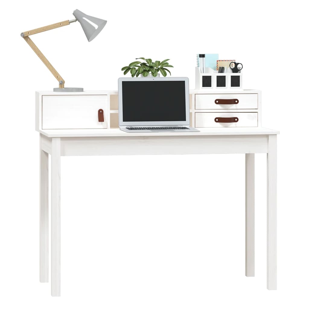 8720845640552_g_en_hd_2 vidaXL Desk White 110x50x93 cm Solid Wood Pine - Image 5