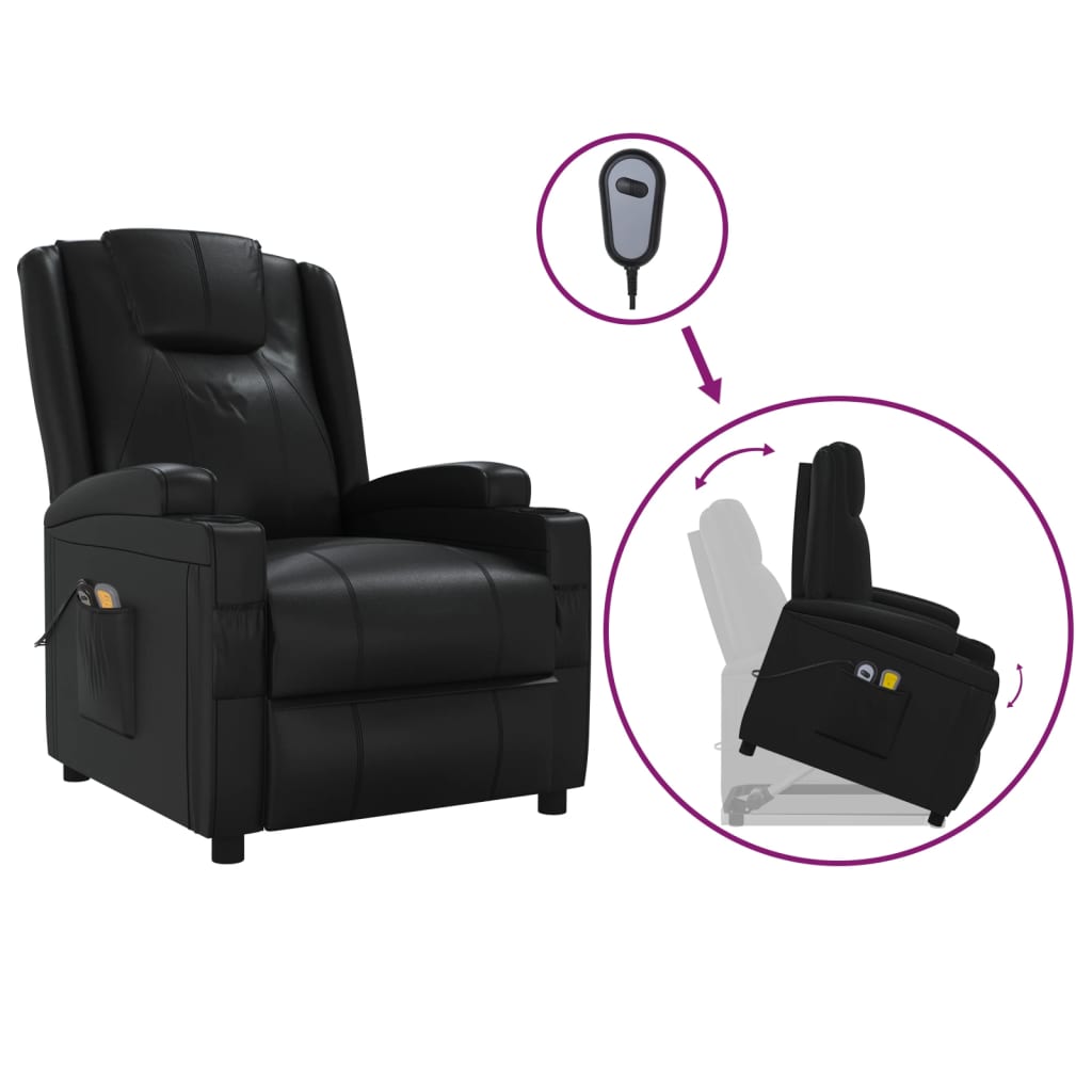 8720845643492_a_en_hd_1 vidaXL Stand up Massage Chair Black Faux Leather - Image 2