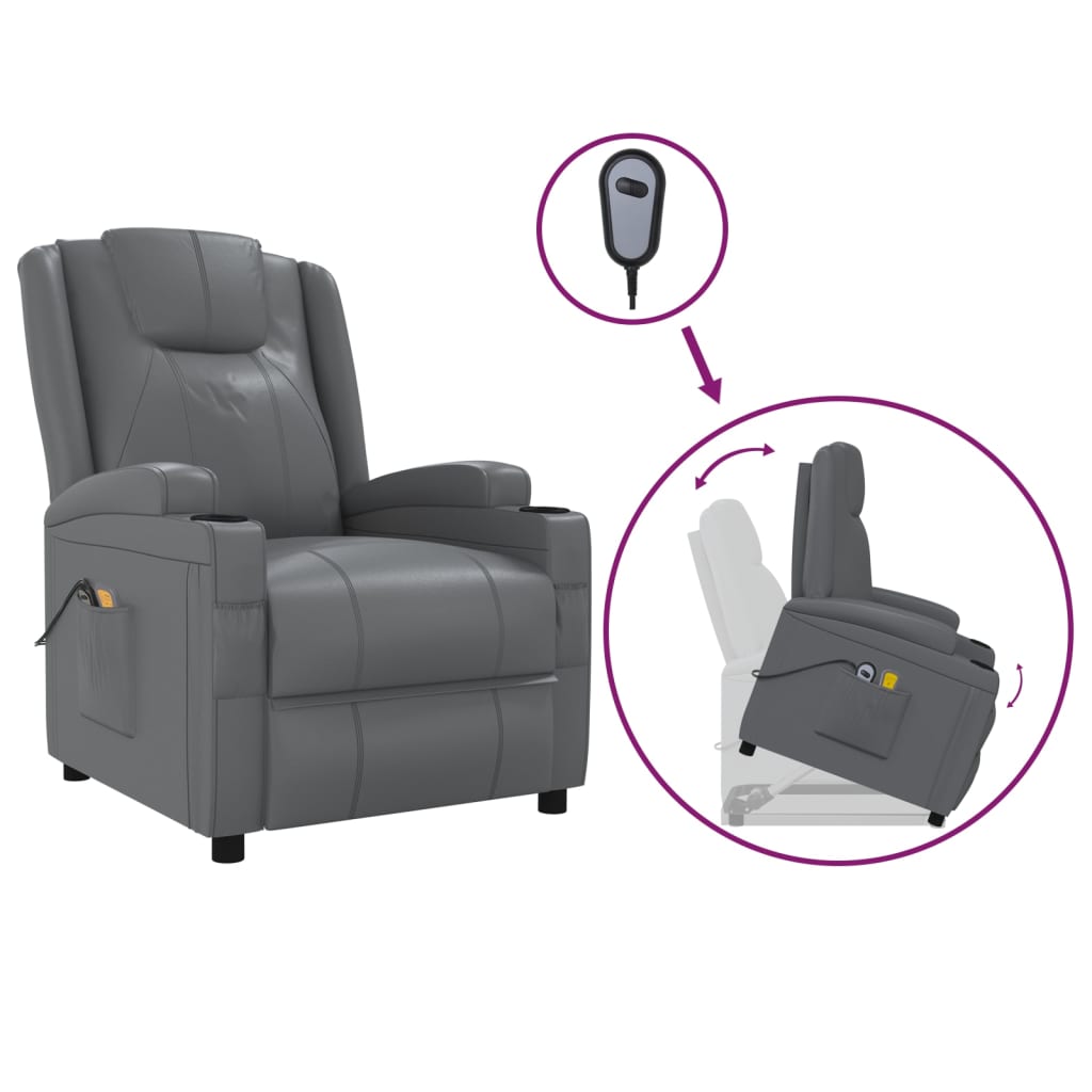 8720845643522_a_en_hd_1 vidaXL Stand up Massage Chair Anthracite Faux Leather - Image 2