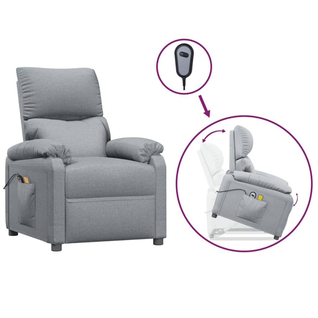8720845645113_a_en_hd_1 vidaXL Stand up Massage Chair Light Grey Fabric - Image 2