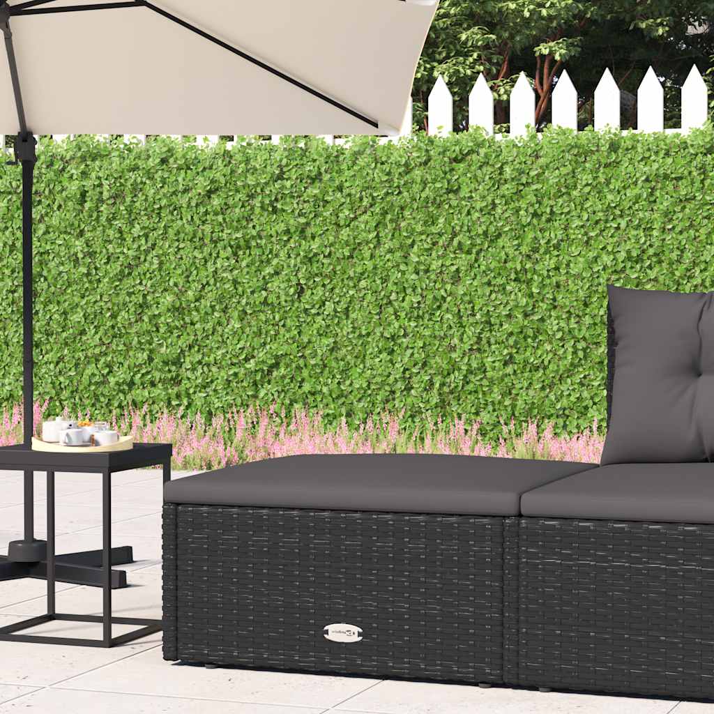 8720845648329_m_en_hd_1 vidaXL Garden Footstool with Cushion Black Poly Rattan - Image 1