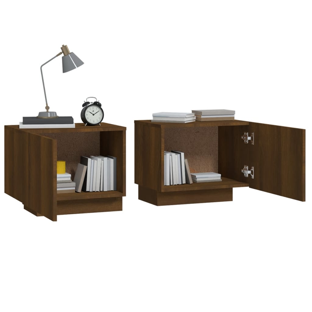 8720845649821_g_en_hd_1 vidaXL Bedside Cabinet Brown Oak 100x35x40 cm Engineered Wood - Image 4