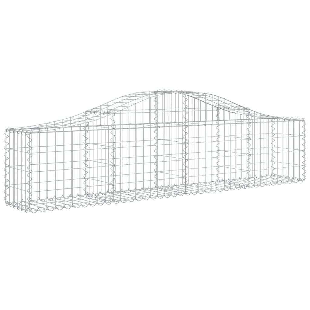 8720845650452_a_en_hd_1 vidaXL Arched Gabion Basket 200x30x40/60 cm Galvanised Iron - Image 2