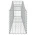 vidaXL Arched Gabion Basket 200x30x40/60 cm Galvanised Iron - Image 4