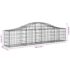 vidaXL Arched Gabion Basket 200x30x40/60 cm Galvanised Iron - Image 5