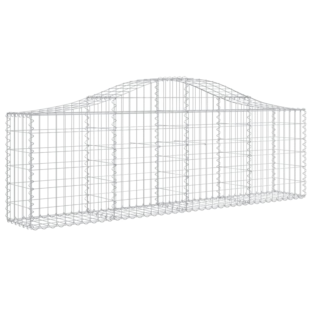 8720845650469_a_en_hd_1 vidaXL Arched Gabion Basket 200x30x60/80 cm Galvanised Iron - Image 2