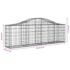 vidaXL Arched Gabion Basket 200x30x60/80 cm Galvanised Iron - Image 5