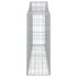 vidaXL Arched Gabion Basket 200x30x80/100 cm Galvanised Iron - Image 4