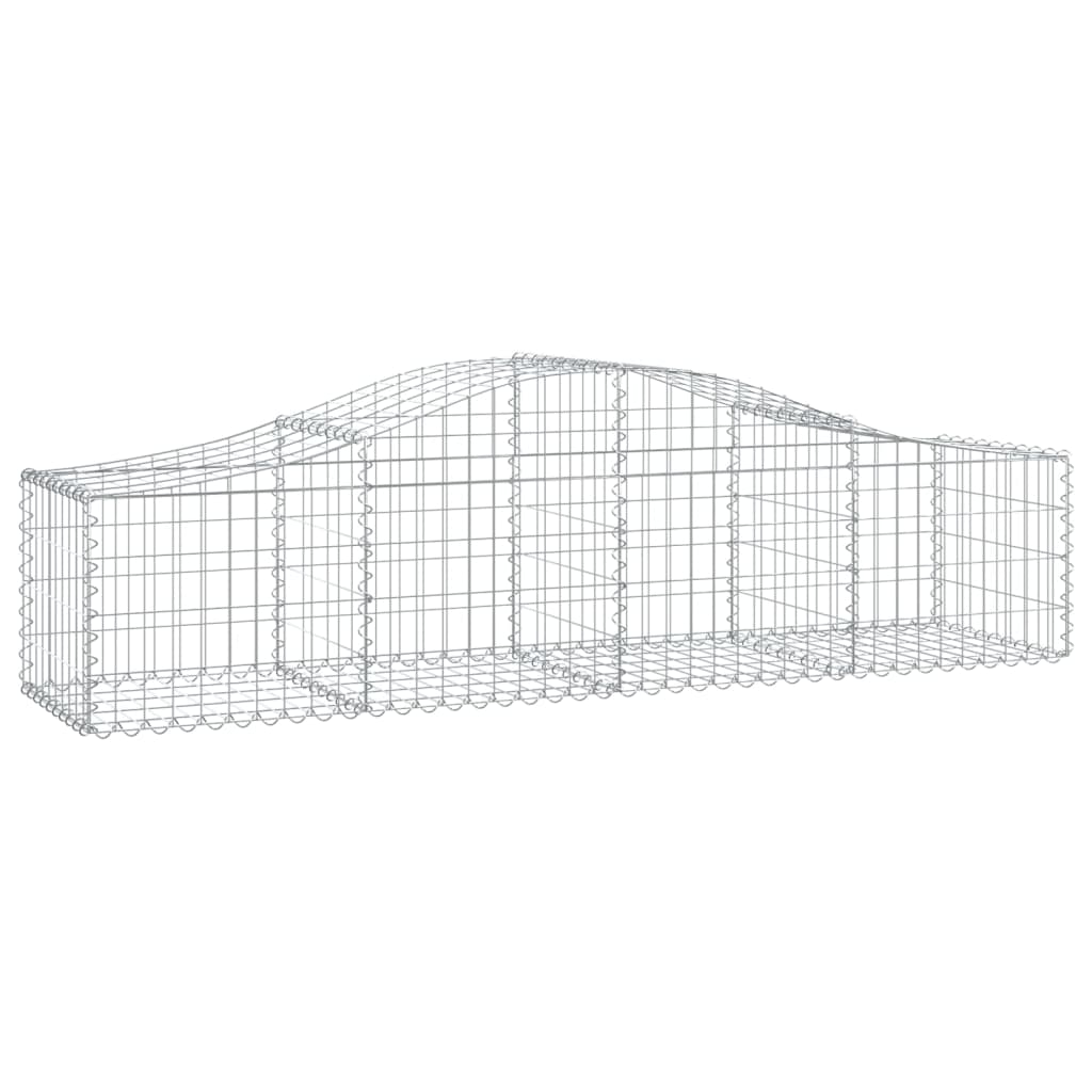 8720845650551_a_en_hd_1 vidaXL Arched Gabion Basket 200x50x40/60 cm Galvanised Iron - Image 2