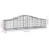 vidaXL Arched Gabion Basket 200x50x40/60 cm Galvanised Iron - Image 5