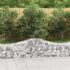 vidaXL Arched Gabion Basket 200x50x40/60 cm Galvanised Iron