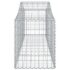 vidaXL Arched Gabion Basket 200x50x60/80 cm Galvanised Iron - Image 4