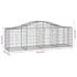 vidaXL Arched Gabion Basket 200x50x60/80 cm Galvanised Iron - Image 5