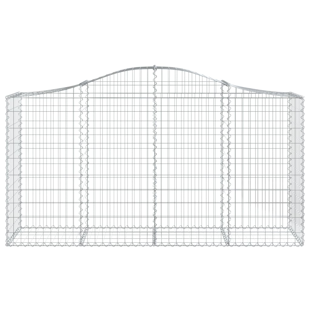 8720845650582_g_en_hd_1 vidaXL Arched Gabion Basket 200x50x100/120 cm Galvanised Iron - Image 3