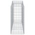 vidaXL Arched Gabion Basket 200x50x100/120 cm Galvanised Iron - Image 4