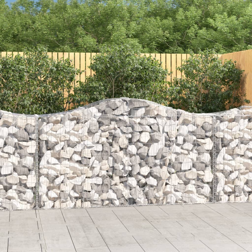 8720845650582_m_en_hd_1 vidaXL Arched Gabion Basket 200x50x100/120 cm Galvanised Iron - Image 1
