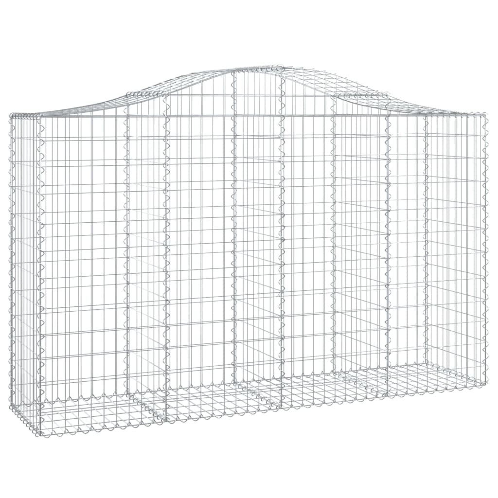 8720845650599_a_en_hd_1 vidaXL Arched Gabion Basket 200x50x120/140 cm Galvanised Iron - Image 2