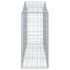 vidaXL Arched Gabion Basket 200x50x120/140 cm Galvanised Iron - Image 4