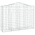 vidaXL Arched Gabion Basket 200x50x140/160 cm Galvanised Iron - Image 2