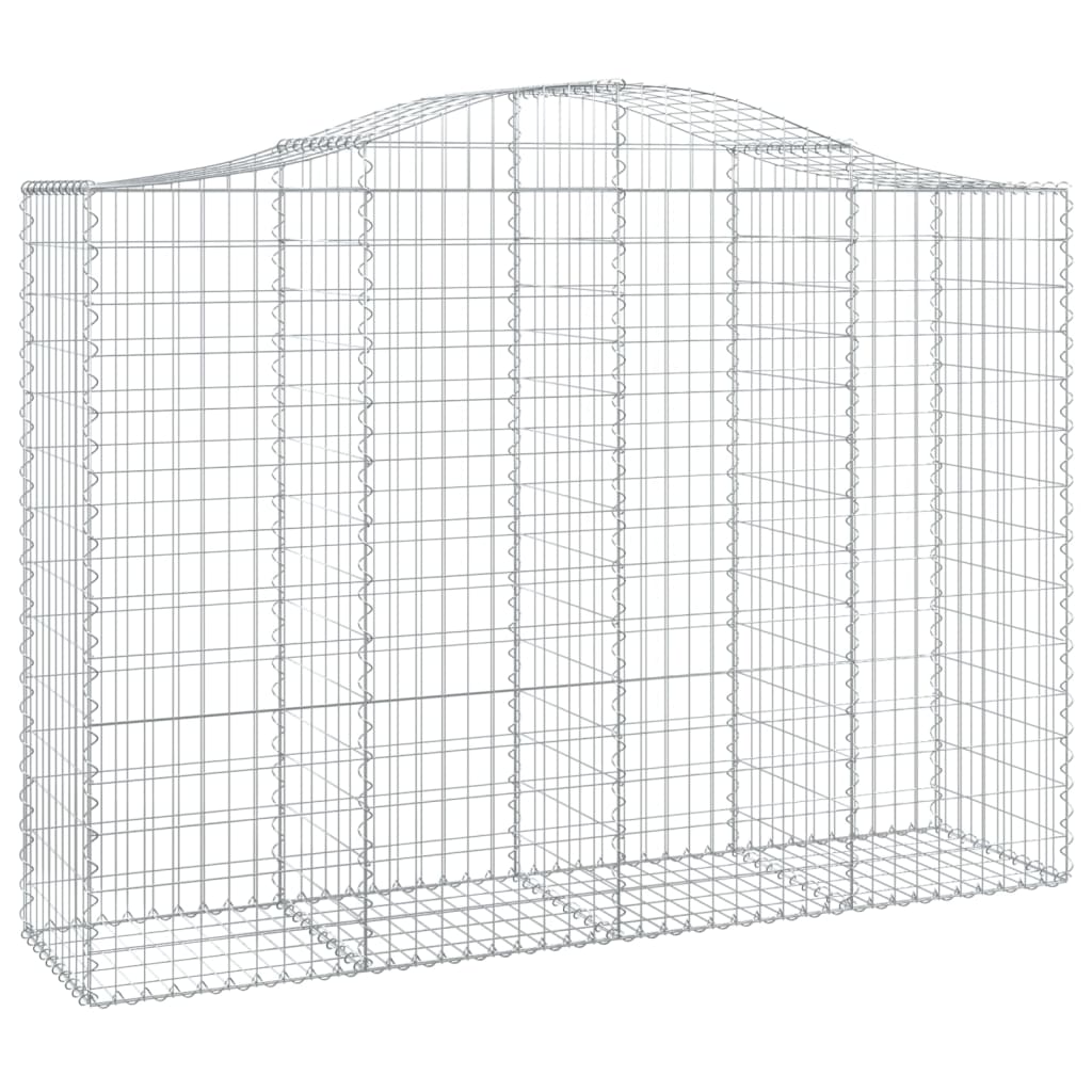 8720845650605_a_en_hd_1 vidaXL Arched Gabion Basket 200x50x140/160 cm Galvanised Iron - Image 2