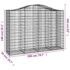 vidaXL Arched Gabion Basket 200x50x140/160 cm Galvanised Iron - Image 5
