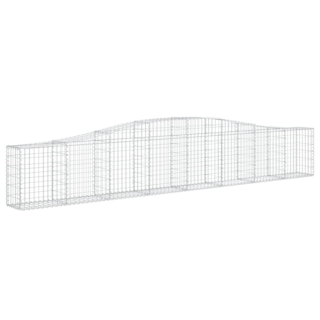 8720845650667_a_en_hd_1 vidaXL Arched Gabion Basket 400x30x60/80 cm Galvanised Iron - Image 2