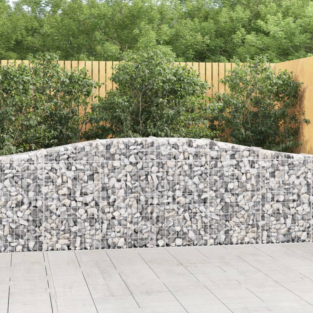 8720845650674_m_en_hd_1 vidaXL Arched Gabion Basket 400x30x80/100 cm Galvanised Iron - Image 1