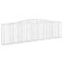 vidaXL Arched Gabion Basket 400x30x100/120 cm Galvanised Iron - Image 2