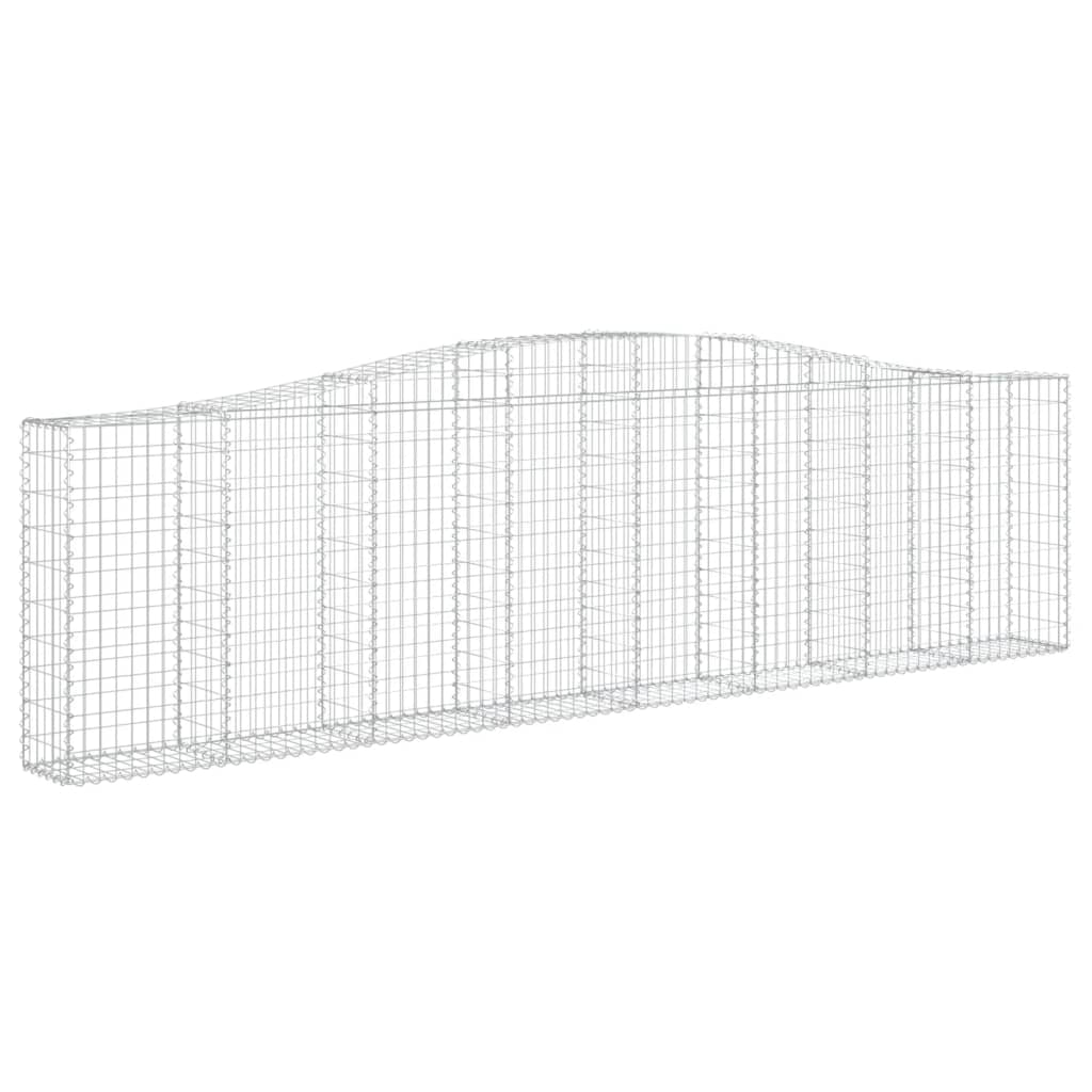 8720845650681_a_en_hd_1 vidaXL Arched Gabion Basket 400x30x100/120 cm Galvanised Iron - Image 2
