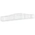 vidaXL Arched Gabion Basket 400x50x40/60 cm Galvanised Iron - Image 2
