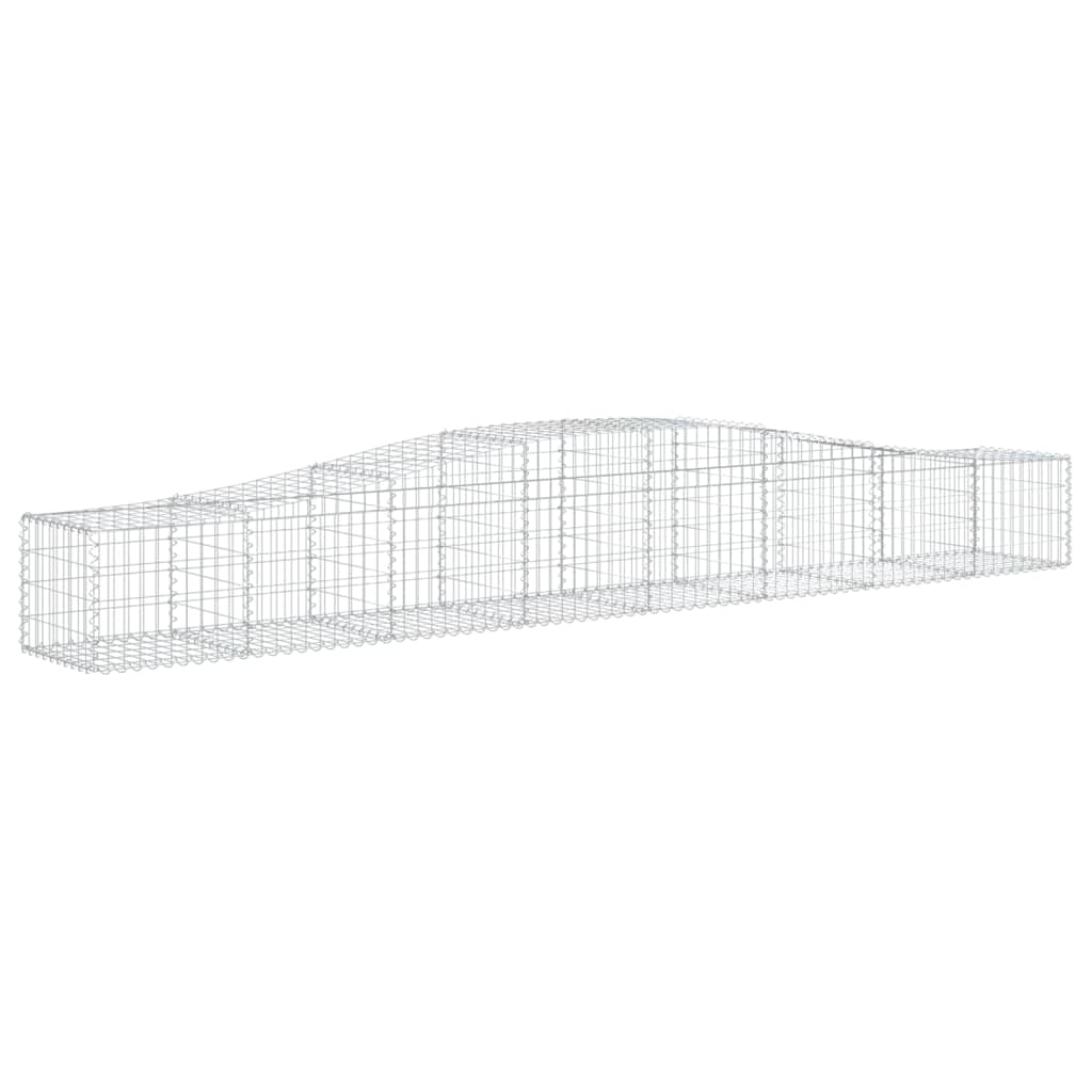 8720845650759_a_en_hd_1 vidaXL Arched Gabion Basket 400x50x40/60 cm Galvanised Iron - Image 2