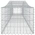 vidaXL Arched Gabion Basket 400x50x40/60 cm Galvanised Iron - Image 4