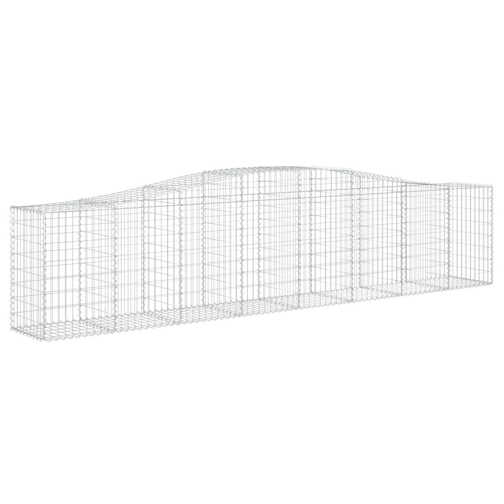 8720845650773_a_en_hd_1 vidaXL Arched Gabion Basket 400x50x80/100 cm Galvanised Iron - Image 2