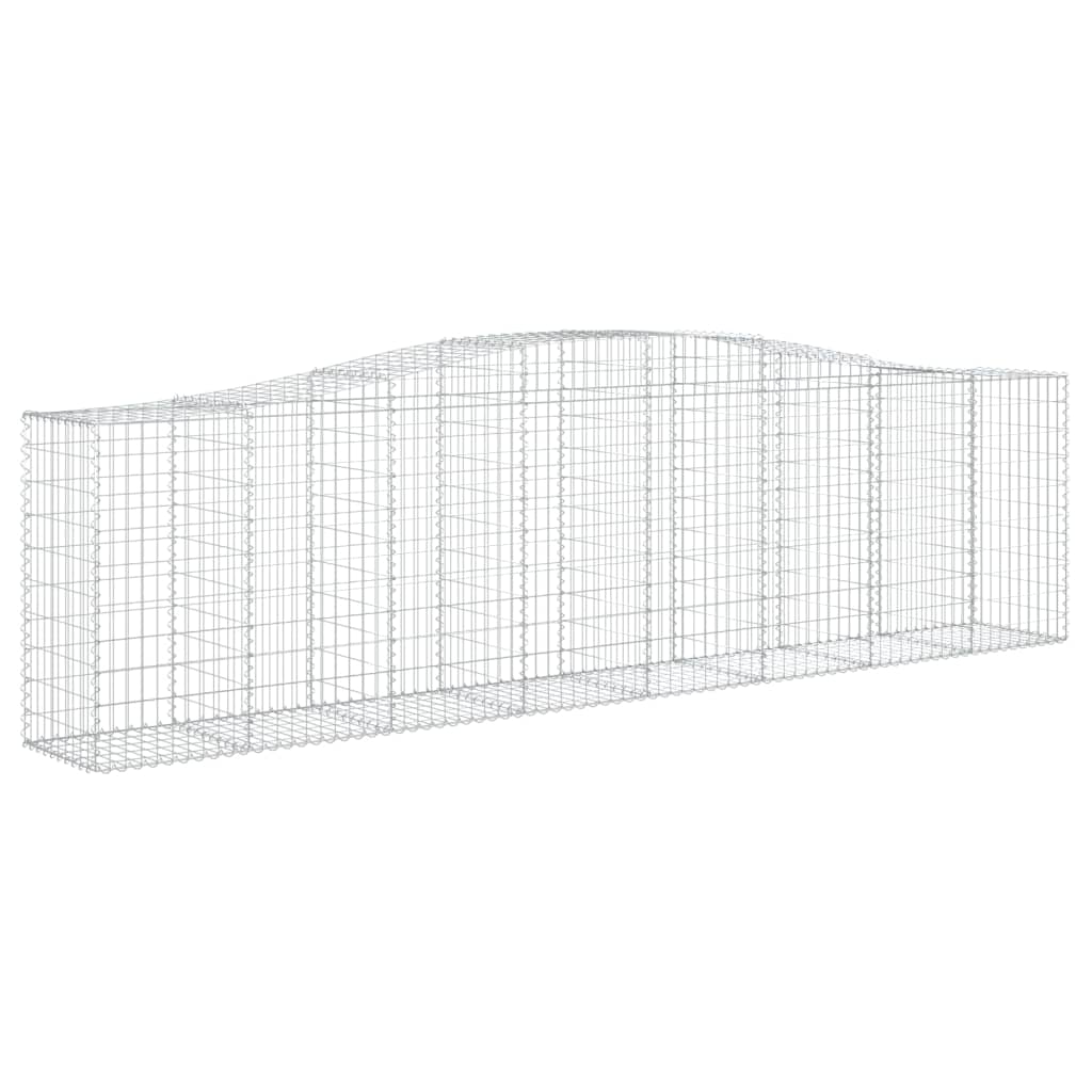 8720845650780_a_en_hd_1 vidaXL Arched Gabion Basket 400x50x100/120 cm Galvanised Iron - Image 2