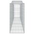 vidaXL Arched Gabion Basket 400x50x100/120 cm Galvanised Iron - Image 4