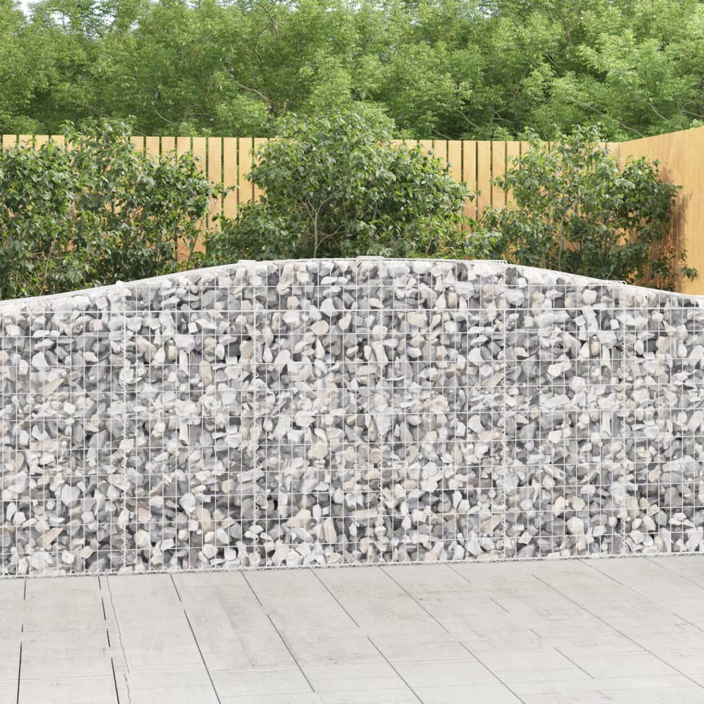 8720845650780_m_en_hd_1 vidaXL Arched Gabion Basket 400x50x100/120 cm Galvanised Iron - Image 1